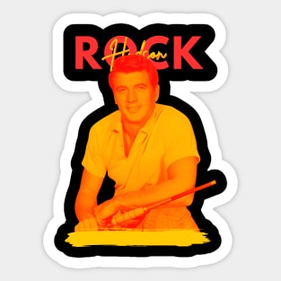 Rock Hudson / Retro Style Sticker